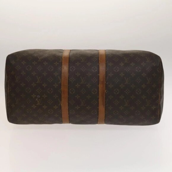 LOUIS VUITTON Monogram Keepall 55 Boston Bag M41424 LV Auth 134208 - Picture 7 of 16